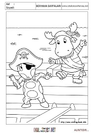 back-yardigans boyama sayfaları